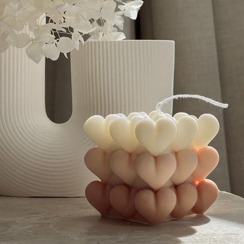 Soap Making Items - Cetakan lilin silikon cinta cetakan memanggang