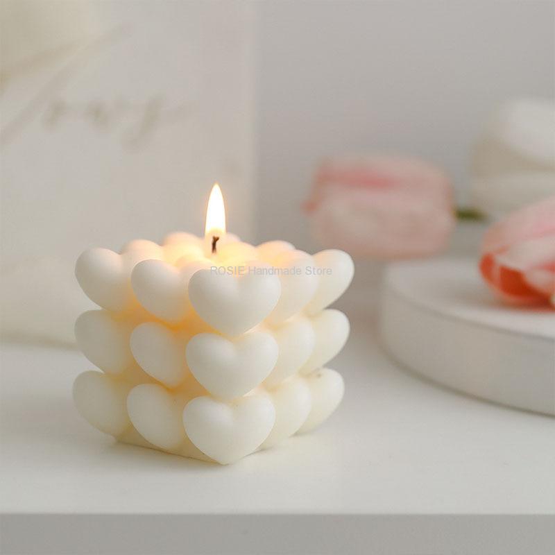 Cetakan lilin silikon cinta ce - Soap Making Items ulasan dan harga