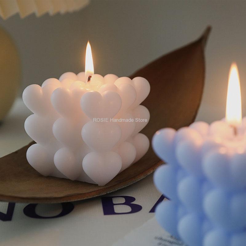 Cetakan lilin silikon cinta ce - Soap Making Items ulasan dan harga
