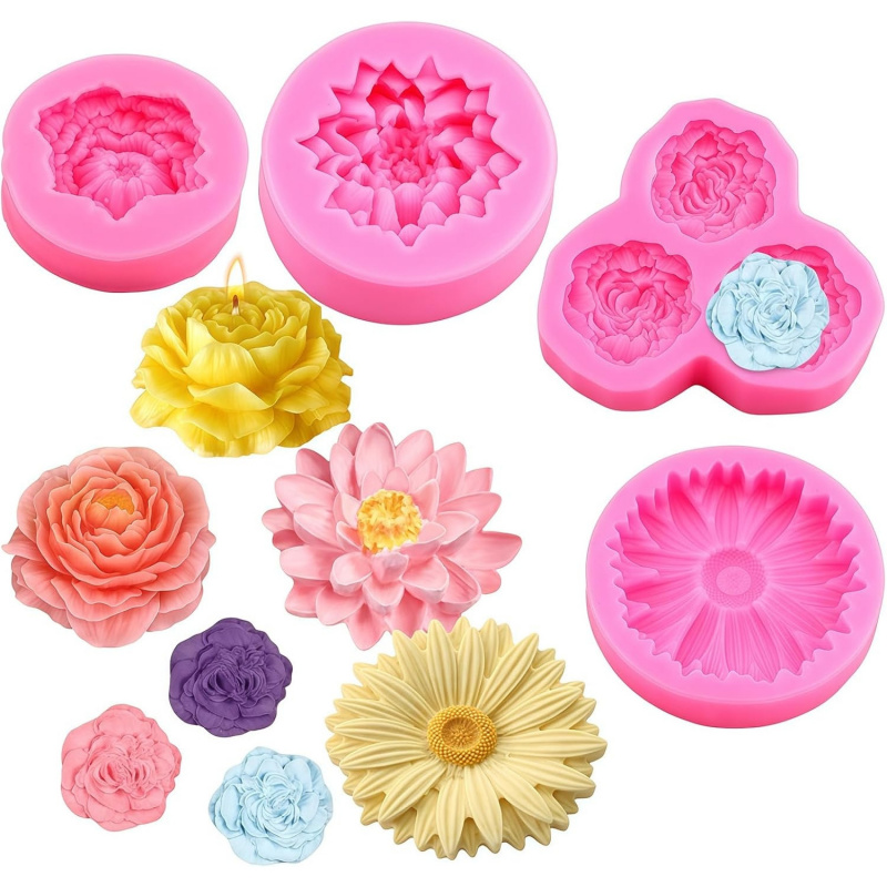 Set Cetakan Silikon Bunga 3D 6 - Soap Making Kit Amazon ulasan dan harga