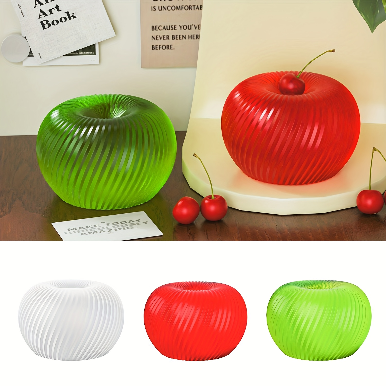 Cetakan silikon berbentuk apel - Soap Making Items ulasan dan harga
